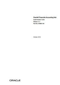Oracle financials accounting hub implementation guide, Release 12.2