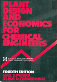 Plant design and economics for chemical engineers, Fourth edition