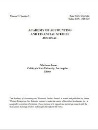 Academy of accounting and financial studies journal, Volume 19, Number 2