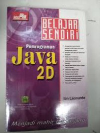 Belajar sendiri pemrograman Java 2D