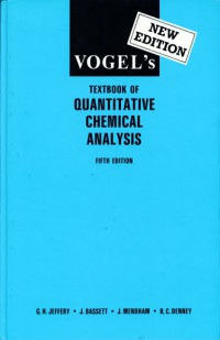 Image of Vogel's textbook of quantitative analysis, 5th edition